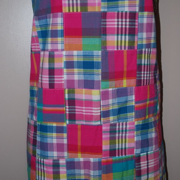 🌈 New With Tags! Talbots Madras Patchwork Dress - Size 12P 🌈 - Picture 5 of 16